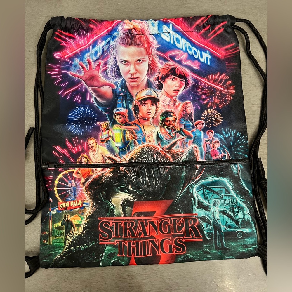 Stranger Things Drawstring Backpack - Multicolor - image 3